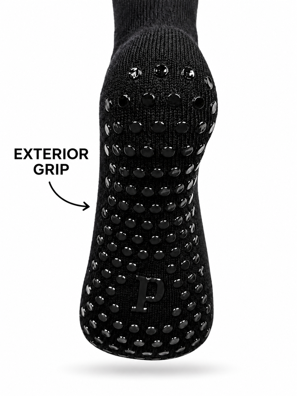 Classic Crew Grip Socks- Black Beauty