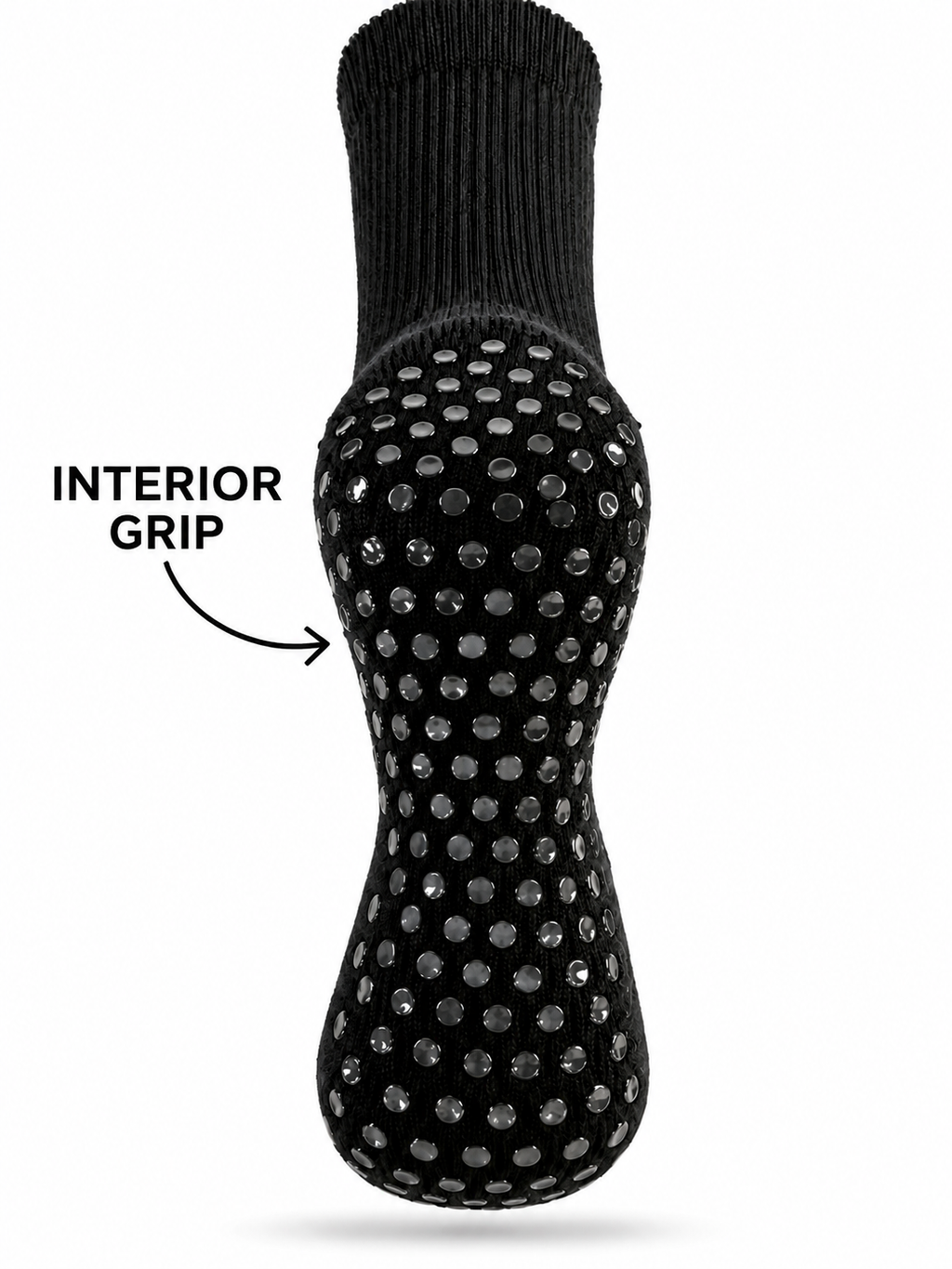 Classic Crew Grip Socks- Black Beauty