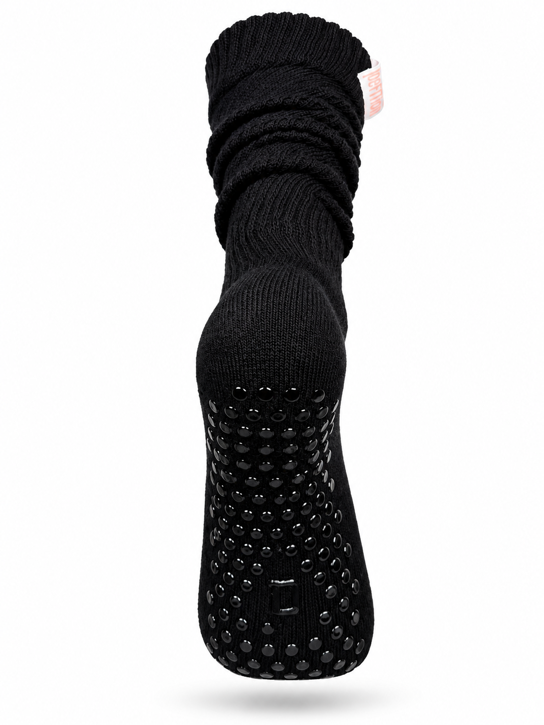 Scrunch Grip Socks- Black Beauty