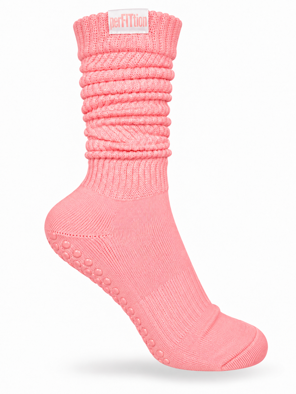 Scrunch Grip Socks- perFITtion Pink
